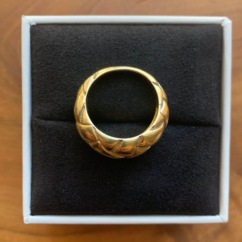 MISSOMA X LUCY WILLIAMS DOME WAFFLE RING | GOLD | Size 7 - Picture 7 of 9